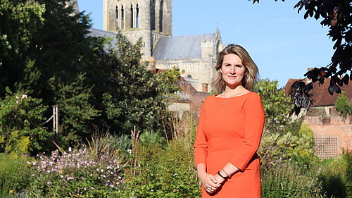 JESS outside Cathedral