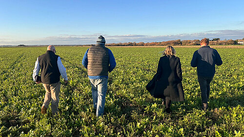 Jess meets local farmers