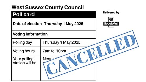 Cancelled Polling Card