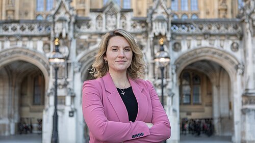 Jess Outside Parliament